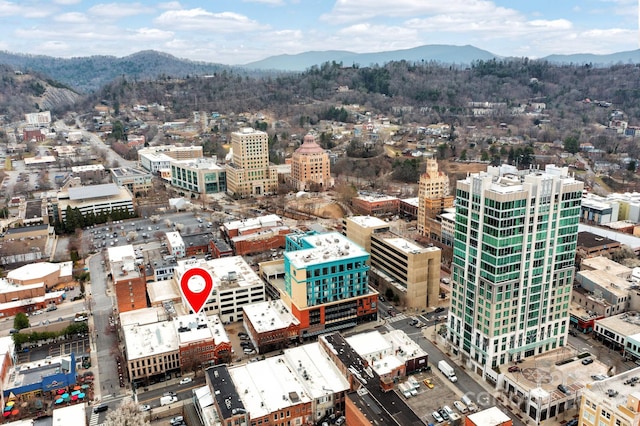 32 Broadway St Unit 330, Asheville, NC 28801 - city view with a mountain backdrop