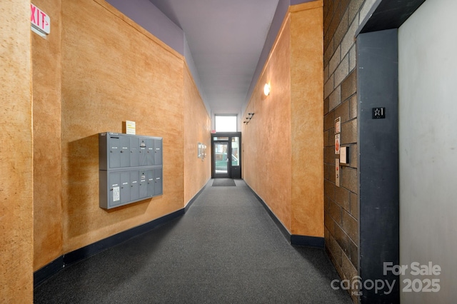 32 Broadway St Unit 330, Asheville, NC 28801 - corridor featuring mail area and elevator