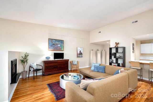 32 Broadway St Unit 330, Asheville, NC 28801 - living area with light wood finished floors and baseboards