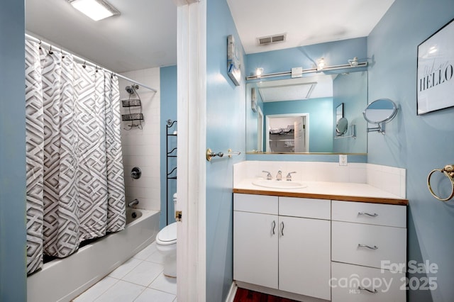 32 Broadway St Unit 330, Asheville, NC 28801 - bathroom with toilet, tile patterned floors, shower / bath combo, and vanity