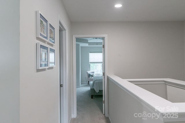 6021 Sweetbay Ln, Indian Land, SC 29707 - hallway with light carpet and recessed lighting