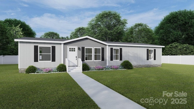 manufactured / mobile home with entry steps
