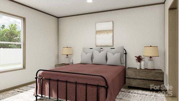 bedroom featuring recessed lighting
