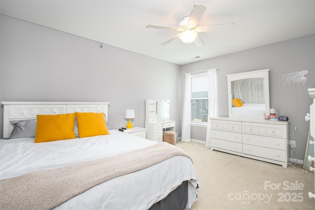 128 Millen Dr, Mooresville, NC 28115 - carpeted bedroom with baseboards and ceiling fan
