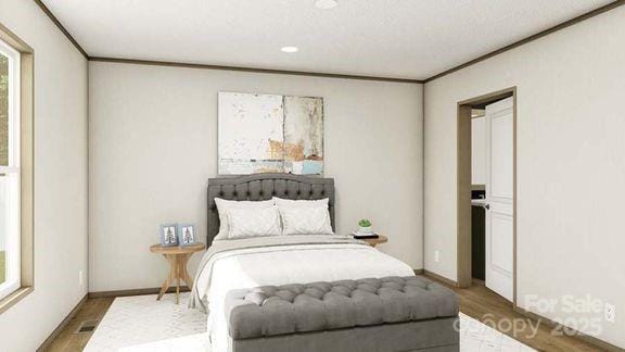 22 Mcgee Hill Rd, Fairview, NC 28730 - bedroom with wood finished floors and baseboards