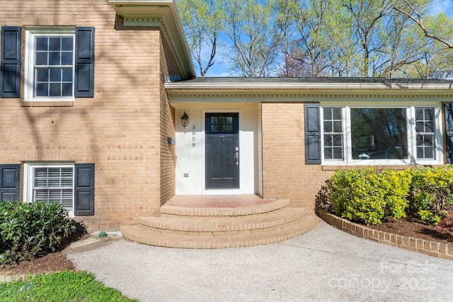 3808 Severn Ave, Charlotte, NC 28210 - doorway to property with brick siding