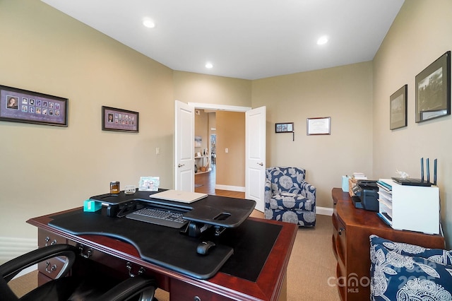 226 Hermance Ln, Mooresville, NC 28117 - carpeted office featuring recessed lighting and baseboards