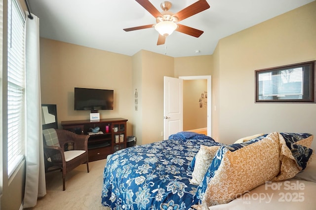226 Hermance Ln, Mooresville, NC 28117 - bedroom featuring carpet, multiple windows, and a ceiling fan