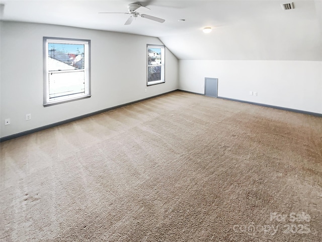 5006 Brodie Ln, Fort Mill, SC 29707 - bonus room with plenty of natural light, carpet, and lofted ceiling