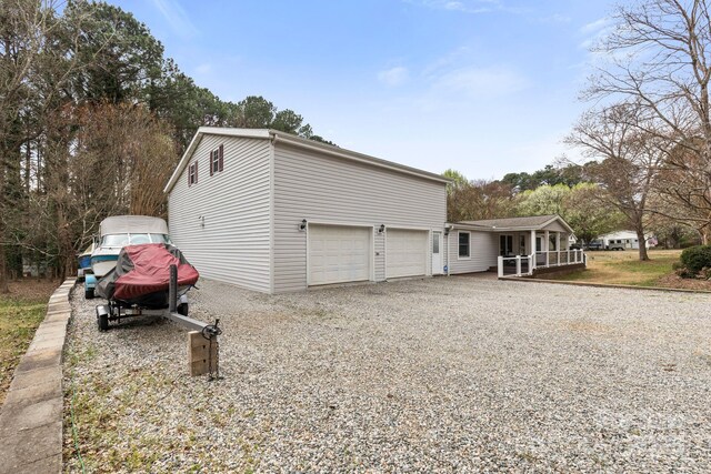 117 Pine Bluff Dr, Mooresville, NC 28117 - exterior space with driveway and a garage
