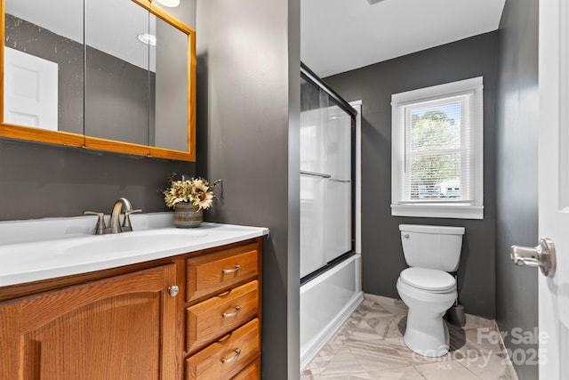 117 Pine Bluff Dr, Mooresville, NC 28117 - full bath with vanity, toilet, and combined bath / shower with glass door