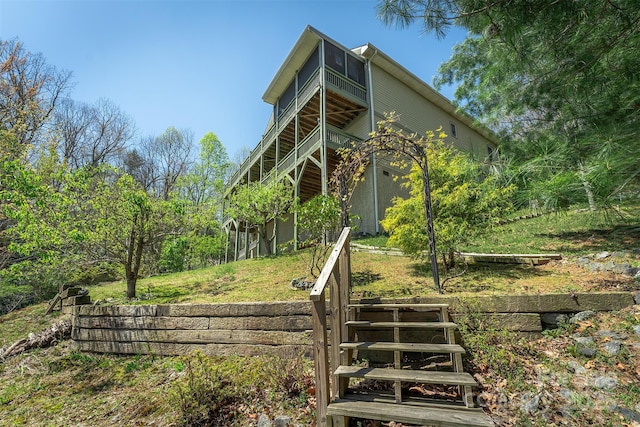 172 Sunny Ridge Rd, Hendersonville, NC 28739 - exterior space with stairway