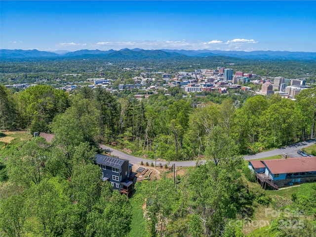 322 Windswept Dr, Asheville, NC 28801 - drone / aerial view with a mountain view