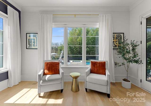 300 Mammoth Oaks Dr, Charlotte, NC 28270 - living area with wood finished floors and healthy amount of natural light