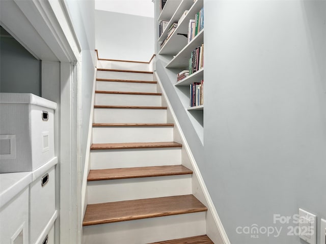 view of stairway