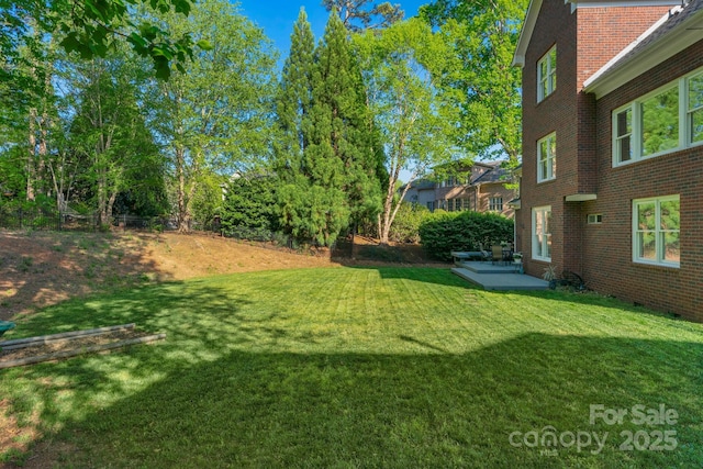 view of yard featuring a patio