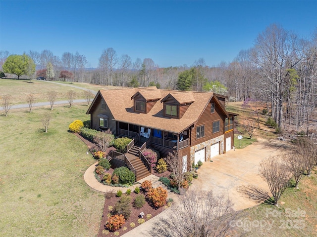 birds eye view of property