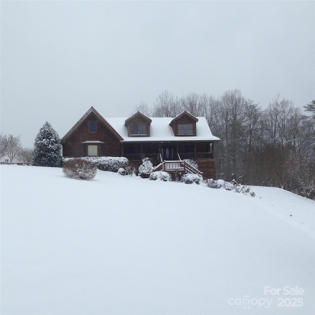 view of front of house featuring a porch