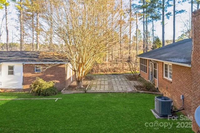 2750 Morgan Rd, Gold Hill, NC 28071 - view of yard with cooling unit and a patio