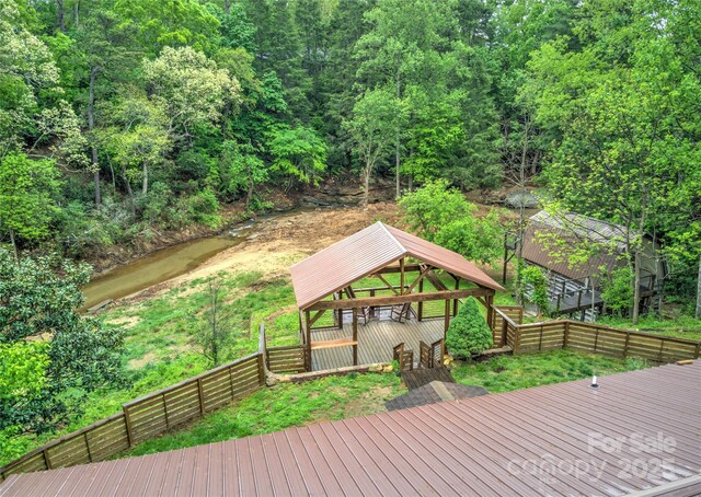 731 Old Fort Rd, Fairview, NC 28730 - view of home's community with a gazebo and a wooden deck
