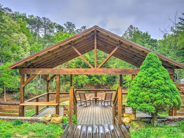 731 Old Fort Rd, Fairview, NC 28730 - view of home's community with a gazebo and a wooden deck