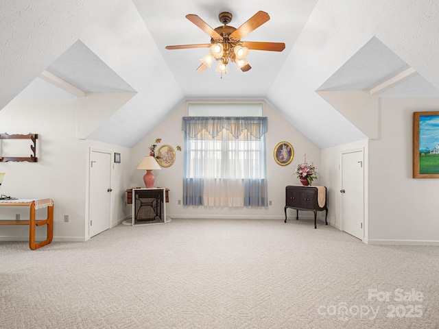 727 Jenkins Valley Rd, Alexander, NC 28701 - bonus room with carpet floors, ceiling fan, and vaulted ceiling