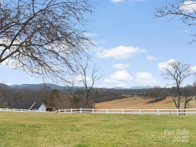727 Jenkins Valley Rd, Alexander, NC 28701 - view of yard featuring a rural view and a mountain view