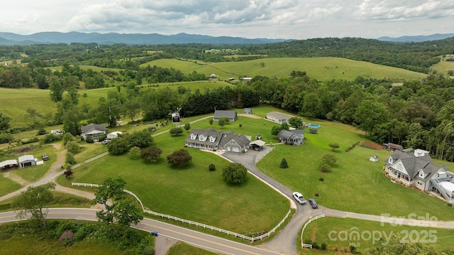 727 Jenkins Valley Rd, Alexander, NC 28701 - aerial view of sparsely populated area featuring a mountainous background