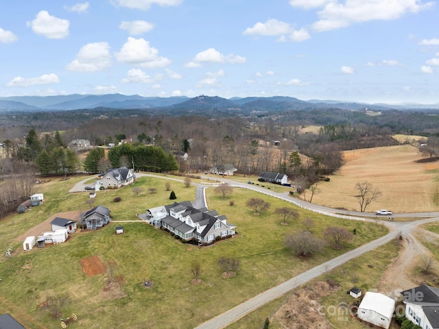 727 Jenkins Valley Rd, Alexander, NC 28701 - aerial view of property's location featuring mountains and rural landscape
