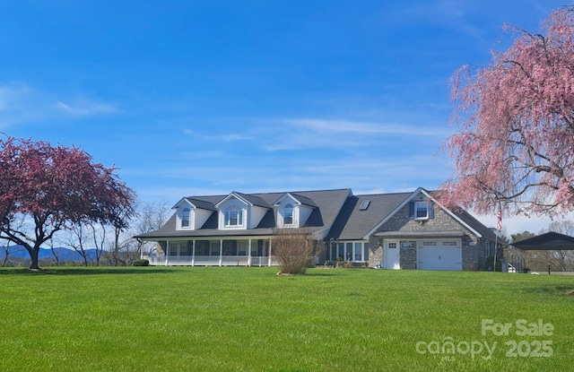 727 Jenkins Valley Rd, Alexander, NC 28701 - view of front of property with a front lawn and a carport