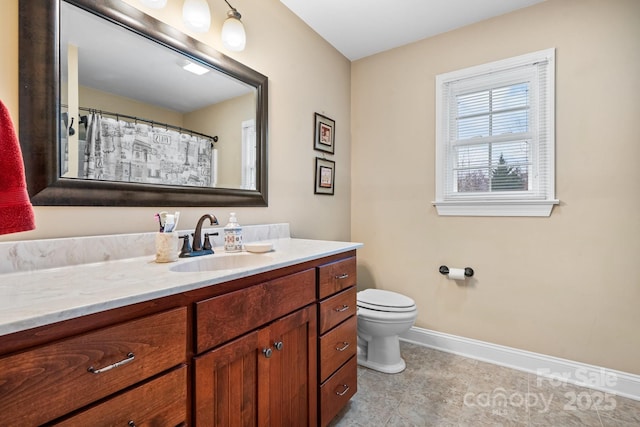1263 Waterford Dr, Hickory, NC 28602 - full bath with vanity, toilet, and baseboards