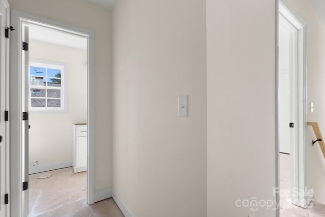 341 Bynum Ave, Rock Hill, SC 29732 - corridor with baseboards and concrete floors
