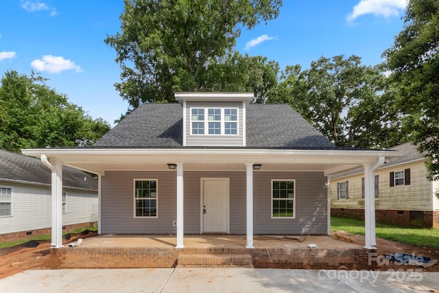 341 Bynum Ave, Rock Hill, SC 29732 - view of front of home featuring a shingled roof and covered porch