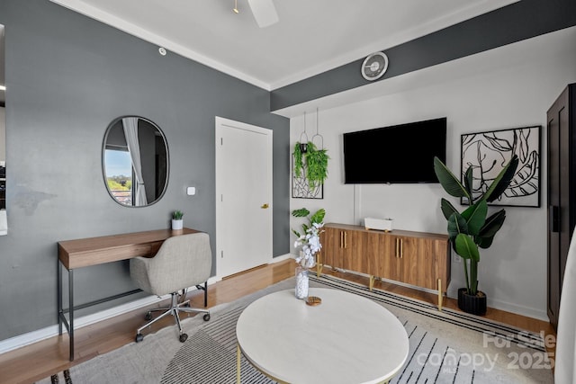 715 N Church St Unit 503, Charlotte, NC 28202 - home office featuring light wood-style floors and baseboards