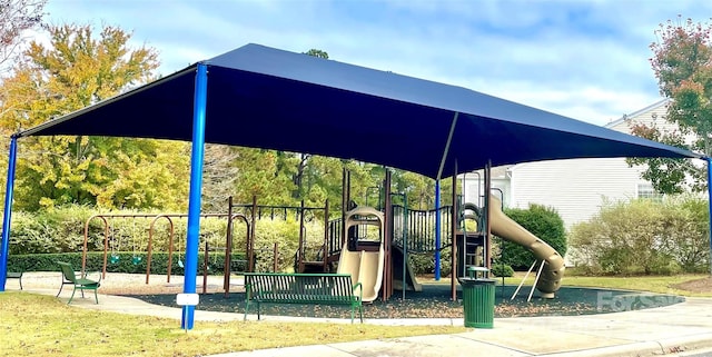 view of communal playground