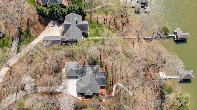 4633 River Bluff Ct, Charlotte, NC 28214 - aerial view with a water view