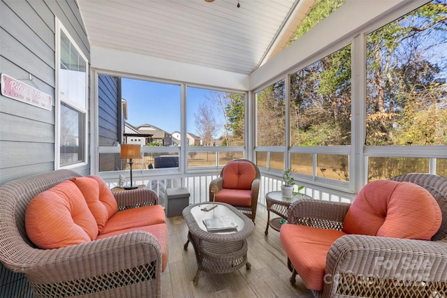 view of sunroom / solarium