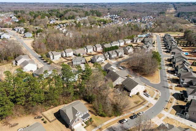 drone / aerial view featuring a residential view