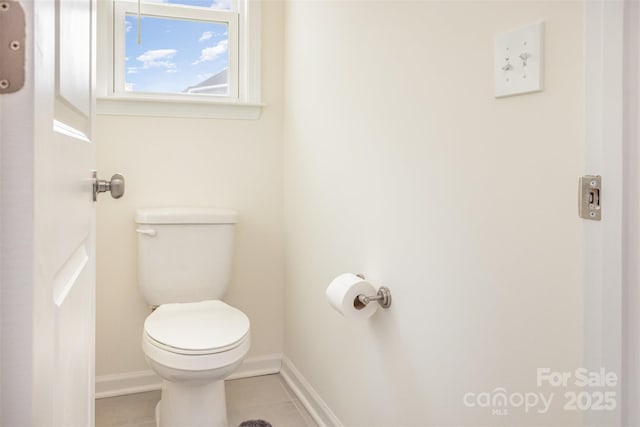 165 Winterberry St, Mooresville, NC 28117 - bathroom featuring tile patterned floors, baseboards, and toilet