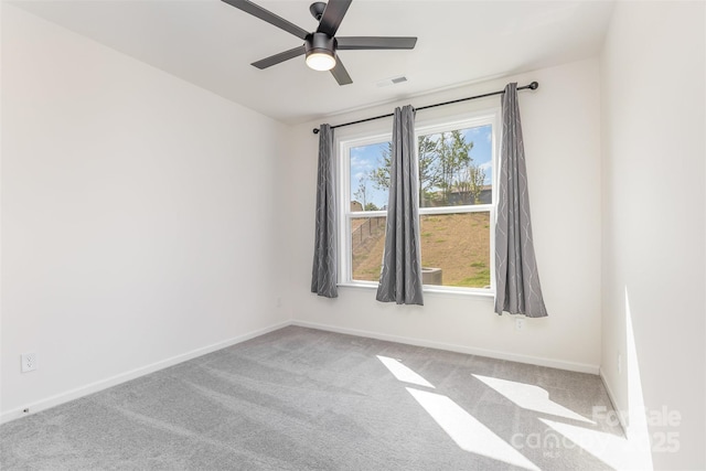 165 Winterberry St, Mooresville, NC 28117 - carpeted spare room with ceiling fan, baseboards, and visible vents