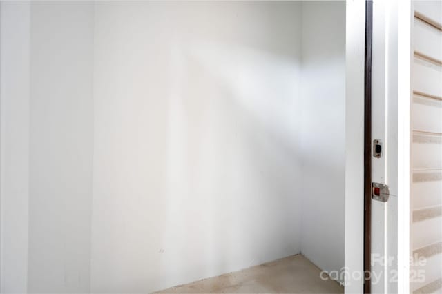 interior space featuring concrete floors