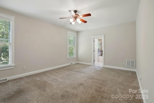 8008 Battersea Ct, Waxhaw, NC 28173 - unfurnished room with ceiling fan, carpet flooring, and visible vents