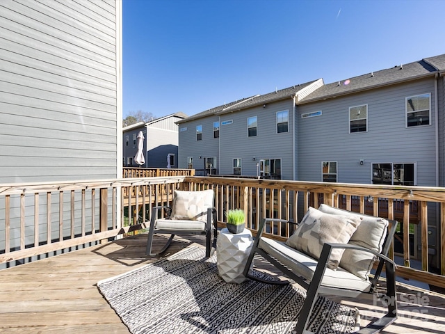 1814 Shumard Ln, Charlotte, NC 28205 - deck featuring a residential view