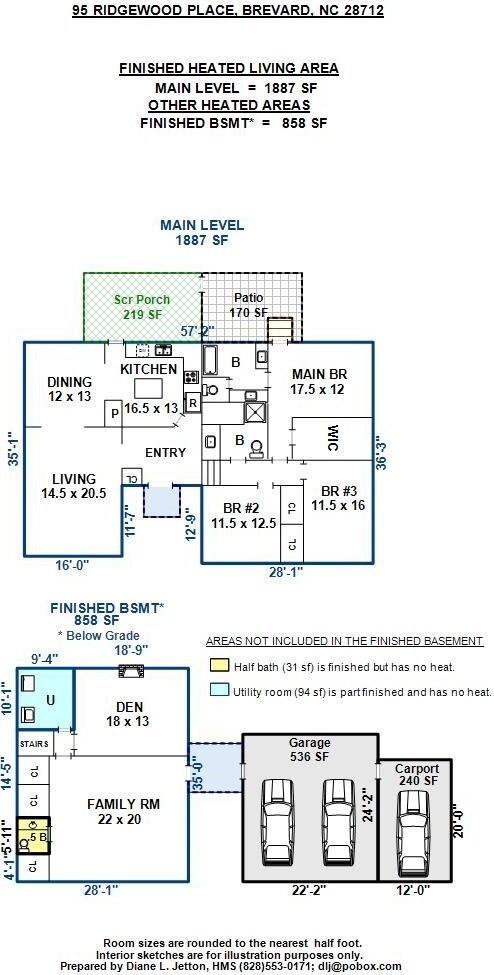 95 Ridgewood Pl, Brevard, NC 28712 - home floor plan