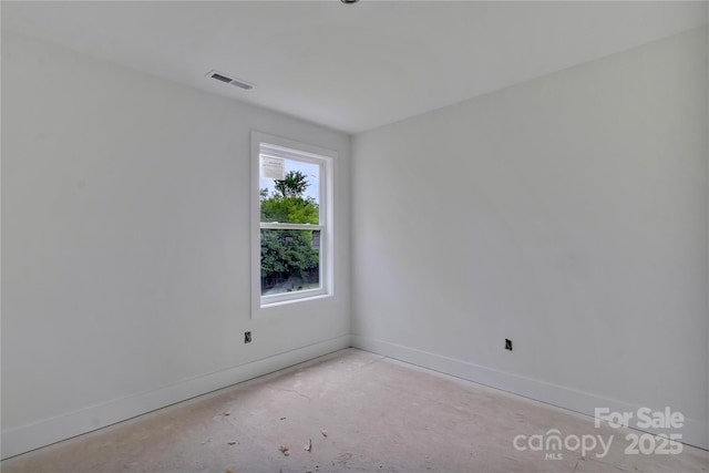 513 Harrel St, Salisbury, NC 28144 - unfurnished room with baseboards and unfinished concrete flooring