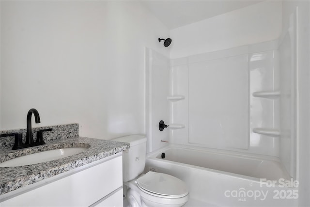 513 Harrel St, Salisbury, NC 28144 - full bathroom with toilet, shower / washtub combination, and vanity