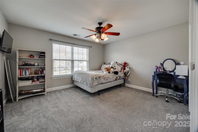 10071 Highland Creek Cir, Indian Land, SC 29707 - bedroom with visible vents, baseboards, and carpet flooring