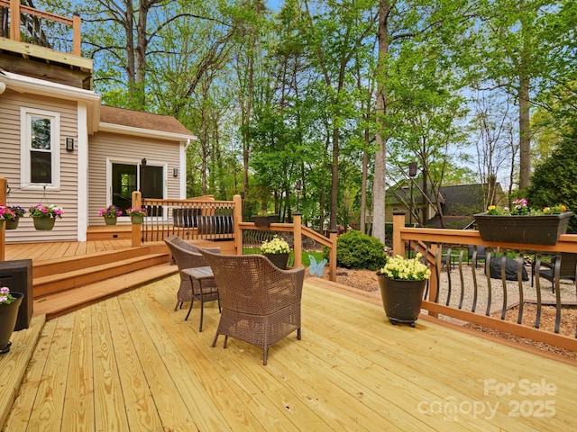 9009 Stourbridge Dr, Huntersville, NC 28078 - deck with outdoor dining area