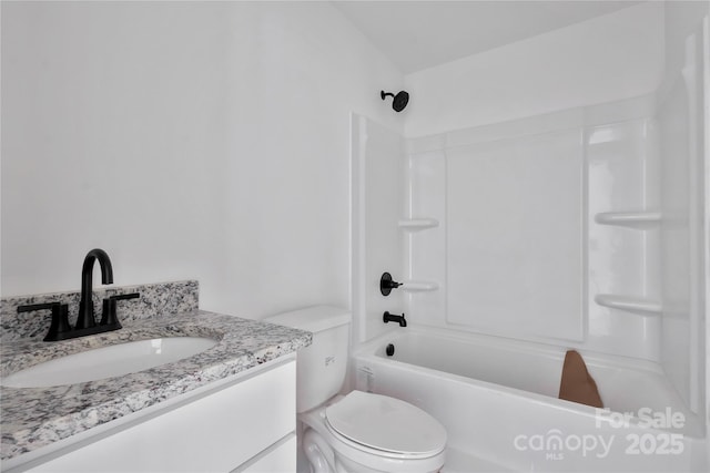 515 Harrel St, Salisbury, NC 28144 - full bathroom featuring toilet, vanity, and tub / shower combination