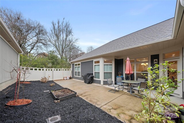 7909 Parknoll Dr, Huntersville, NC 28078 - view of patio featuring area for grilling and fence